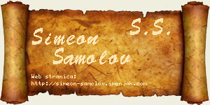 Simeon Samolov vizit kartica